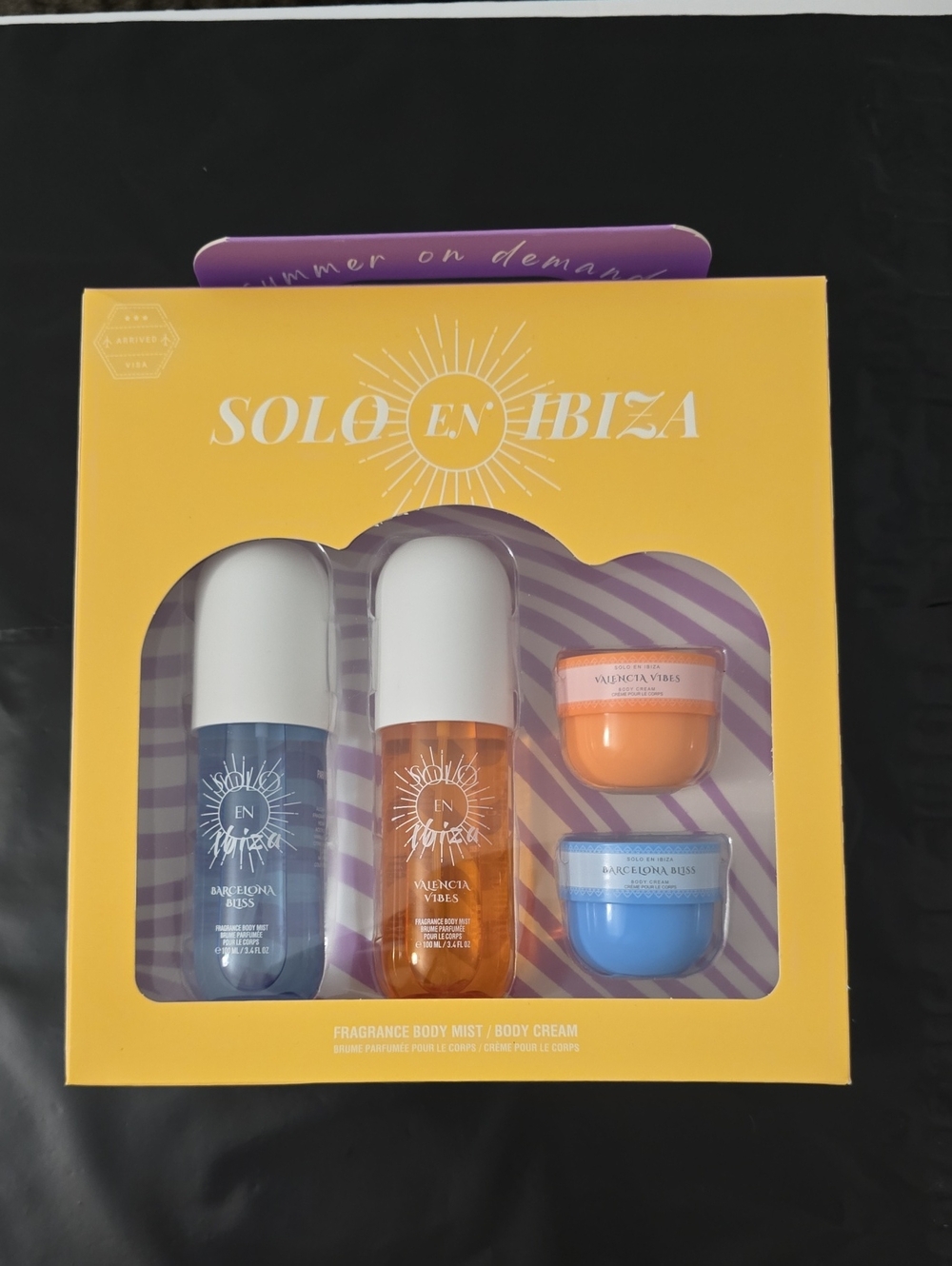 Solo en Ibiza Fragrance Gift Set  Body Mist And Body Cream
